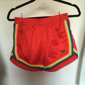 Pony Red and Rainbow Running Shorts